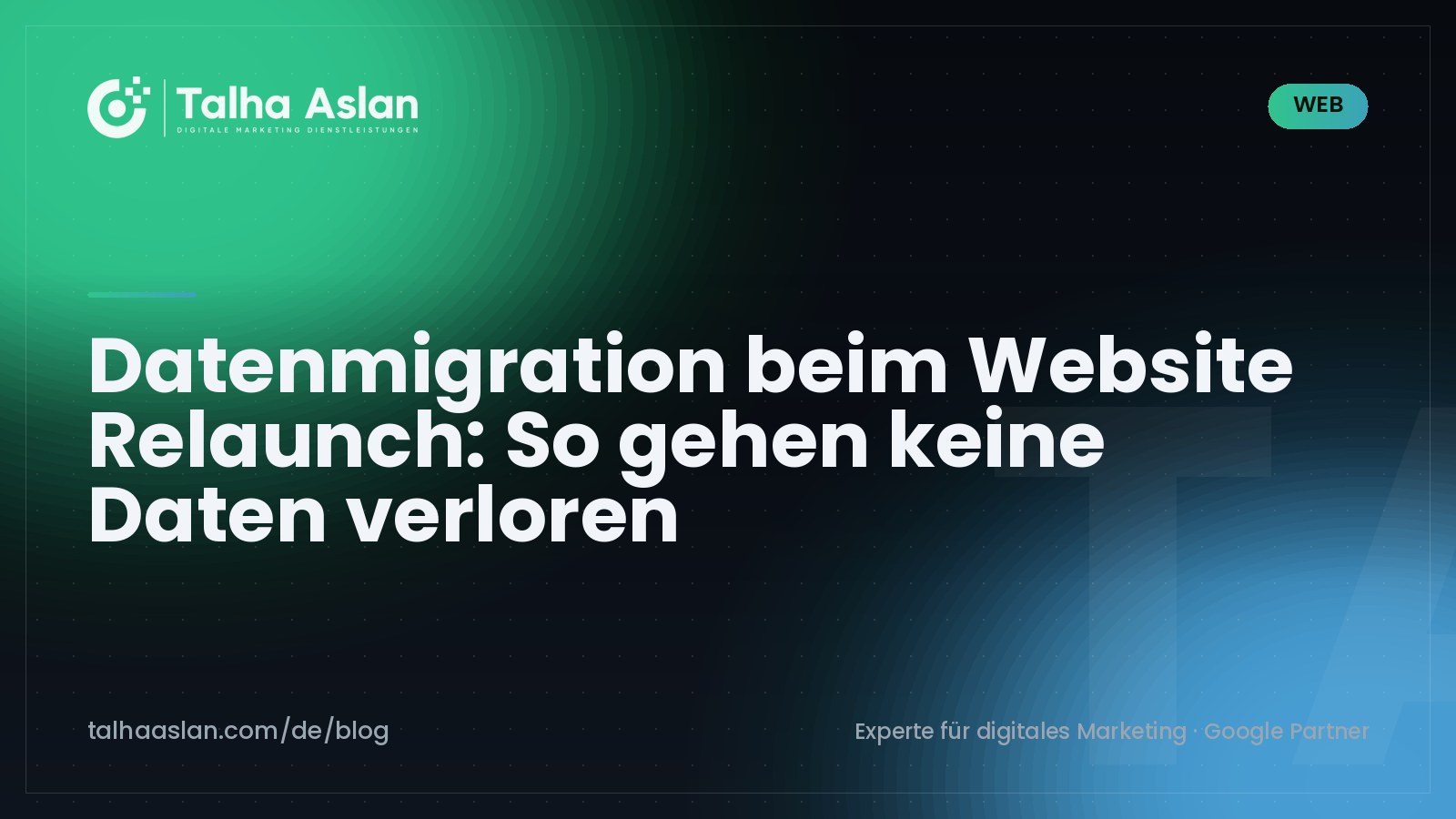 Datenmigration beim Website Relaunch: So gehen keine Daten verloren | Talha Aslan Blog
