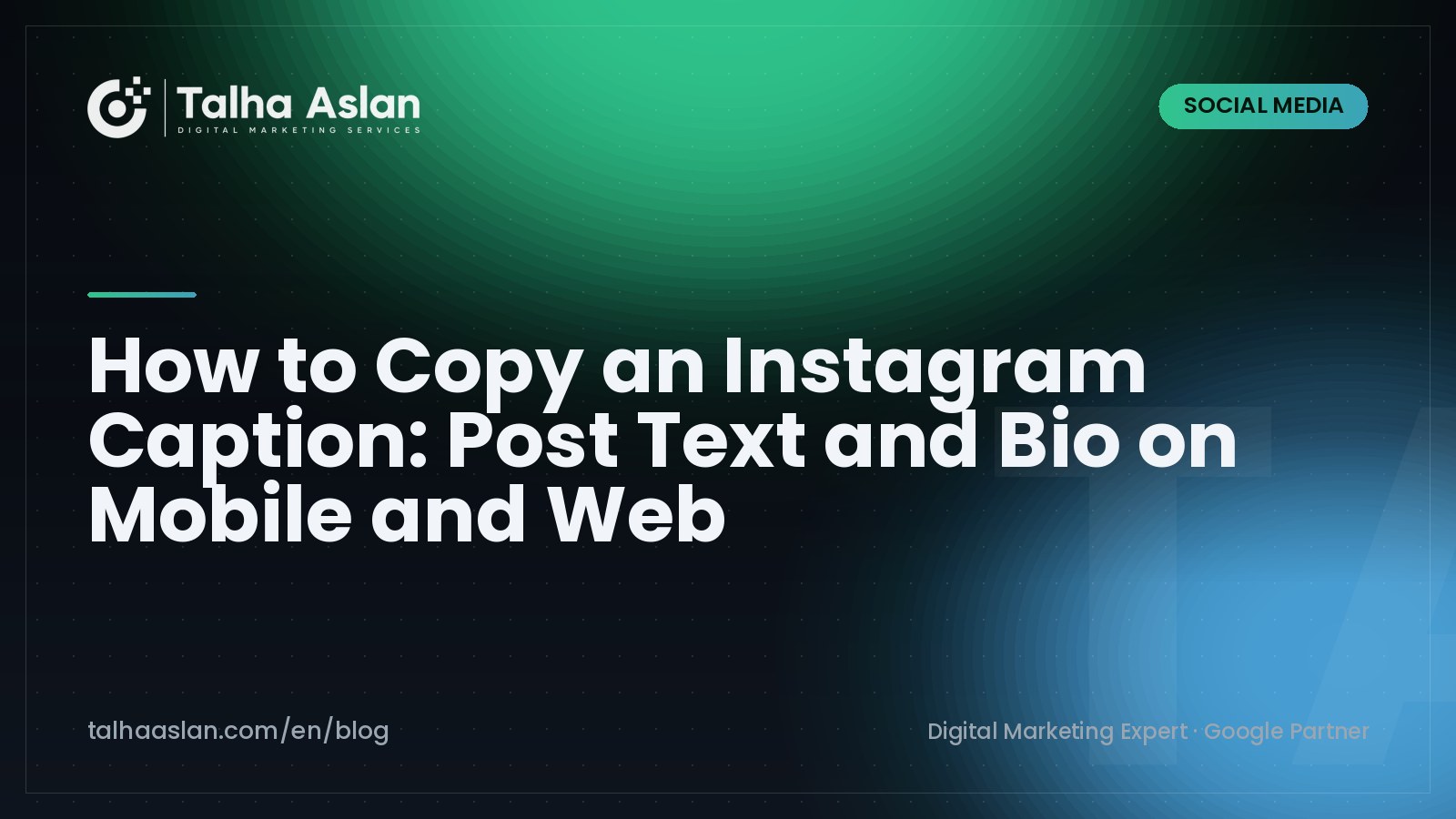 How to Copy an Instagram Caption: Post Text and Bio on Mobile and Web | Talha Aslan Blog
