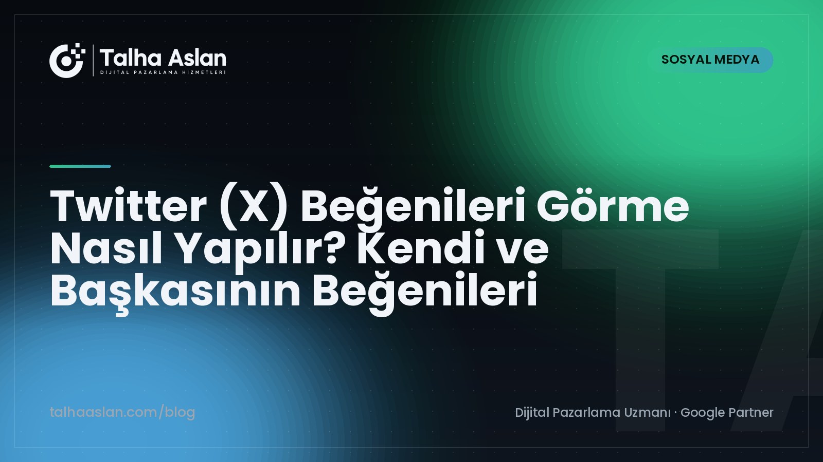 Twitter (X) Beğenileri Görme Nasıl Yapılır? Kendi ve Başkasının Beğenileri | Talha Aslan Blog