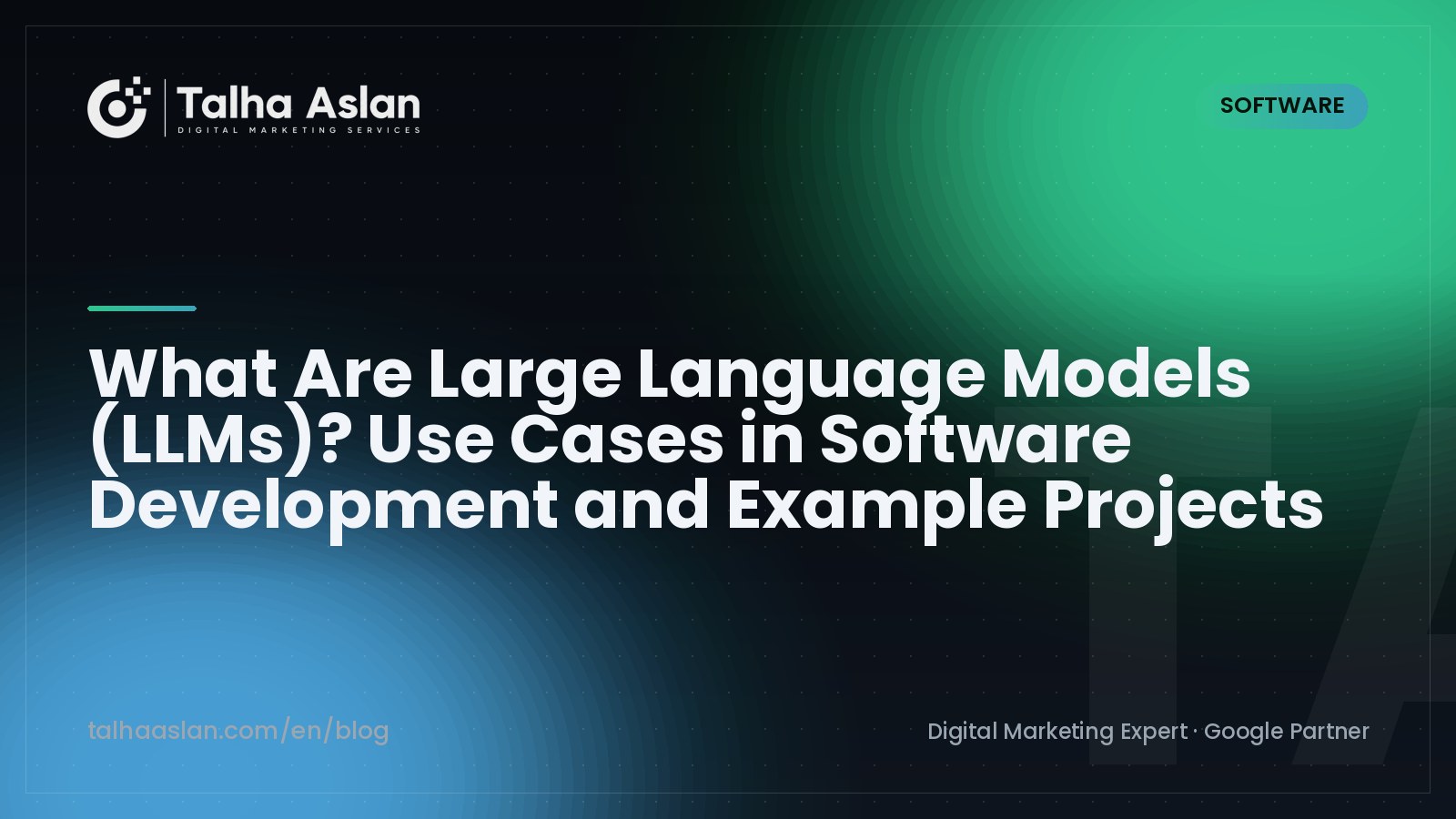 What Are Large Language Models (LLMs)? Use Cases in Software Development and Example Projects | Talha Aslan Blog