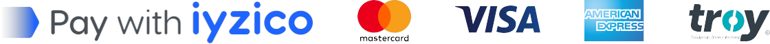 Pay with iyzico: Mastercard, Visa, American Express, Troy