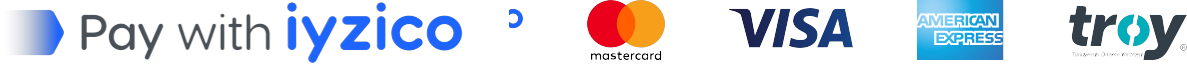 Pay with iyzico: Mastercard, Visa, American Express, Troy